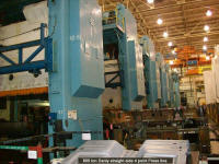 Used Danly 800 ton straight side 4 point press line for immediate sale.