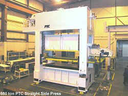 PTC 660 tonm straight side progressive feed press
