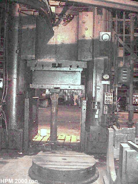 HPM 2000 ton used hydraulic press